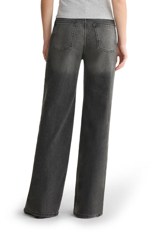 Warp & Weft Warp+weft Nce High Waist Wide Leg Jeans In Gray