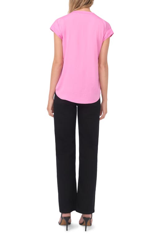 Vince Camuto V-neck Top In Pink