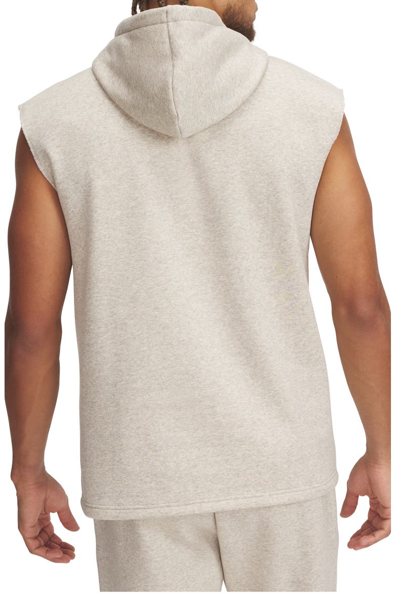 Icon Fleece Sleeveless Hoodie, Alternate, color, TIMBERWOLF TAUPE