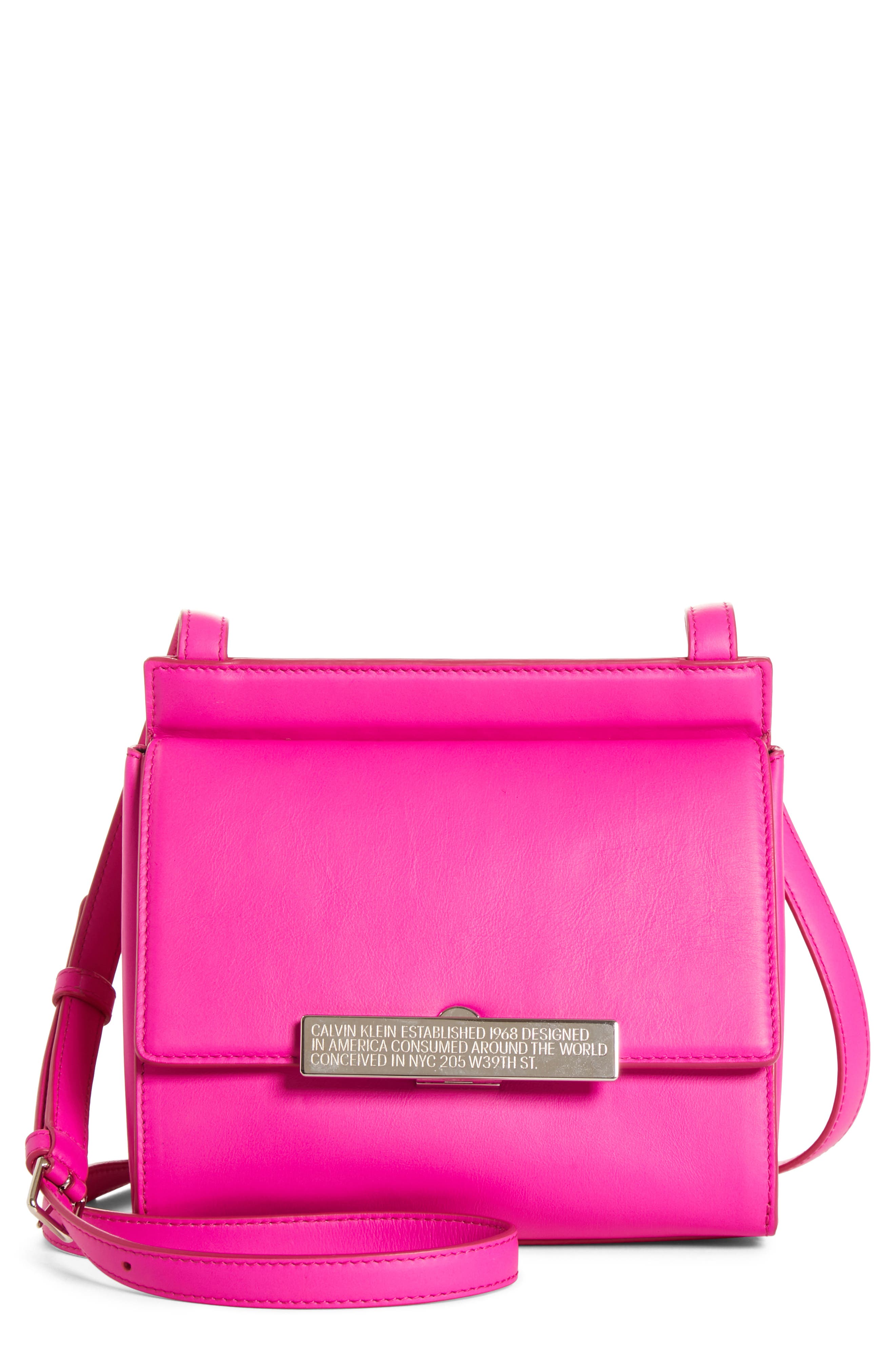 CALVIN KLEIN 205W39NYC Starr Leather Crossbody, Main, color, 