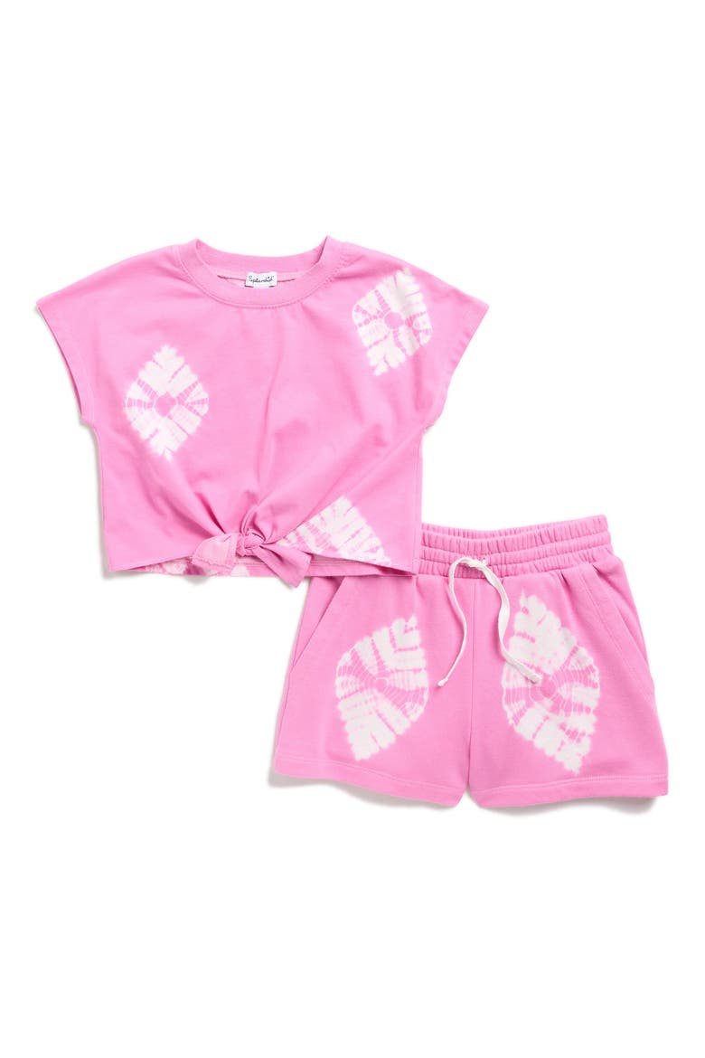Kids' Topaz Cap Sleeve Top & Shorts Set, Main, color, SHERBERT