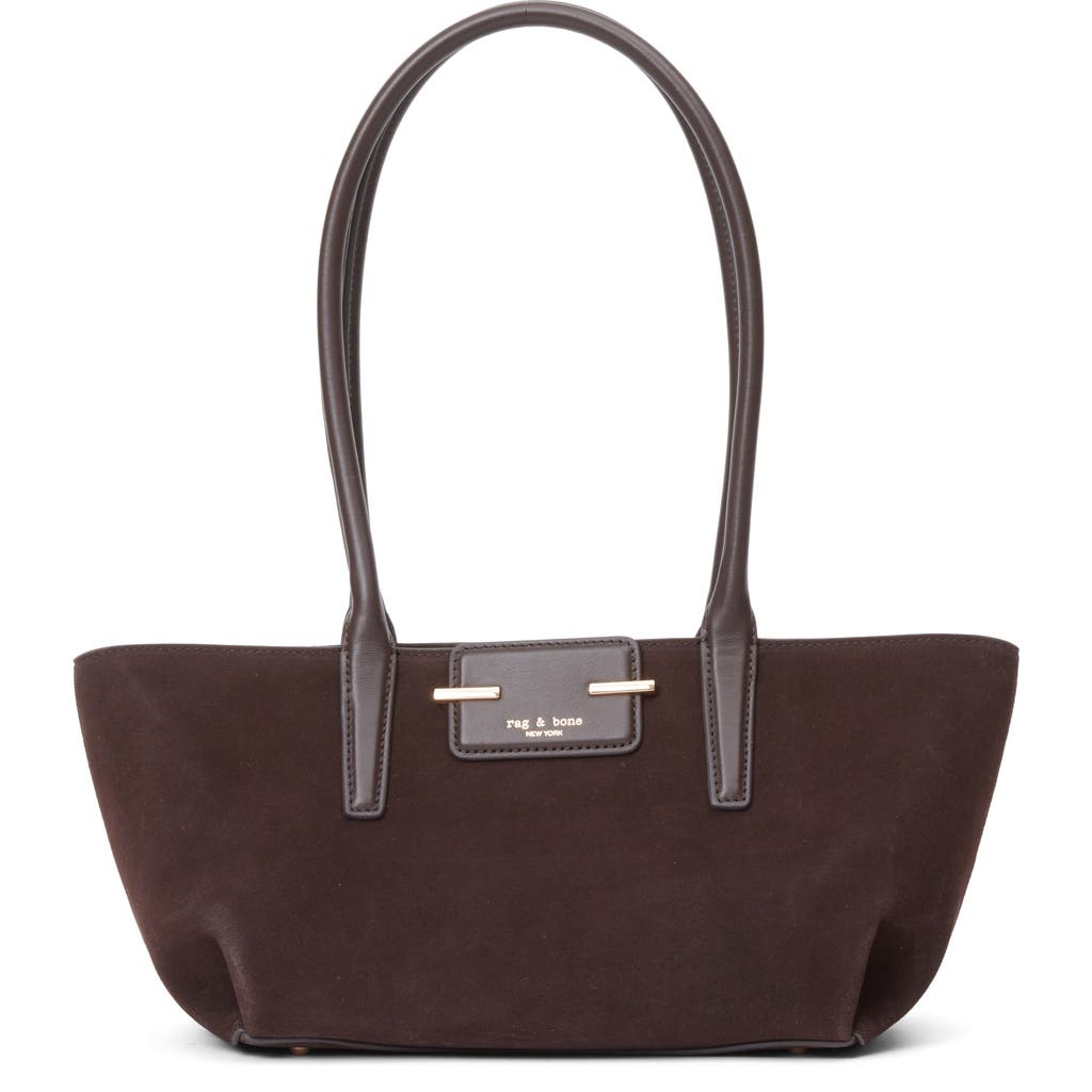 Rag & Bone Realm Suede Satchel In Brown