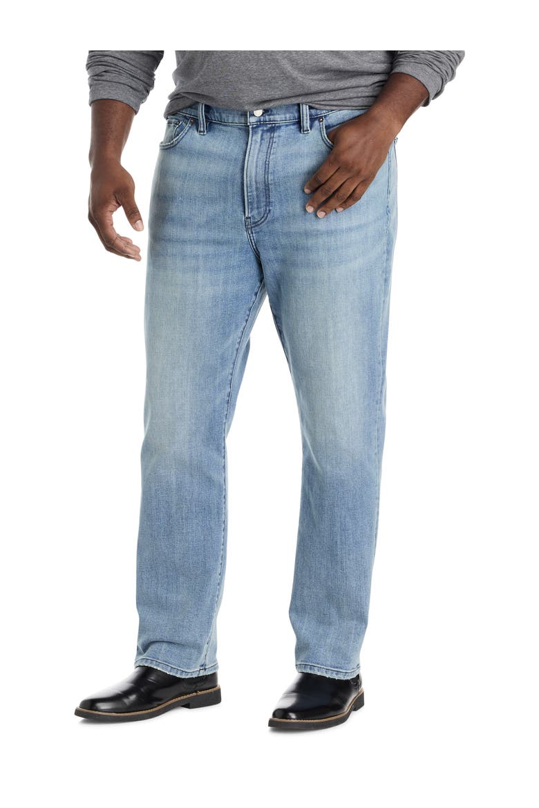 Big & Tall Athletic Straight-Fit Jeans, Main, color, POLARIS