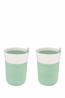 BergHOFF Leo Green Porcelain Travel Mug - Set of 2