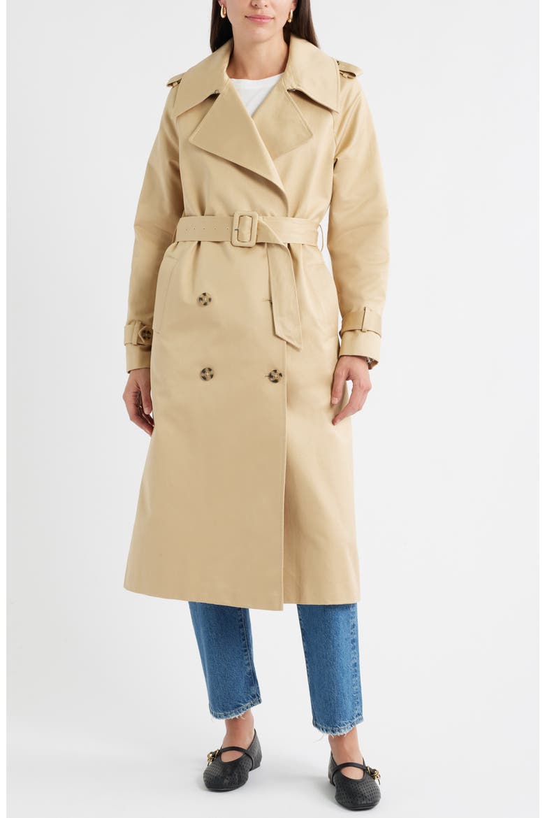 Cotton Trench Coat, Alternate, color, TAN SHORE