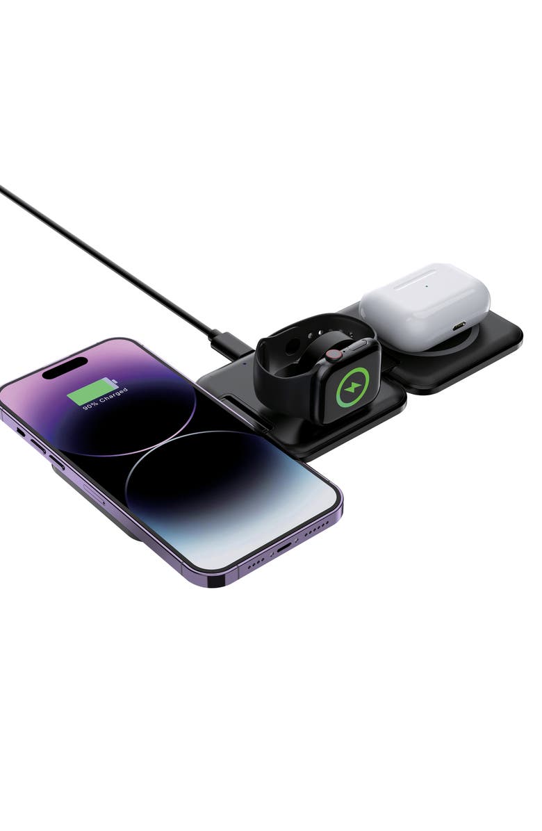 Moxyo 3-in-1 Wireless Portable Charger, Alternate, color, Black