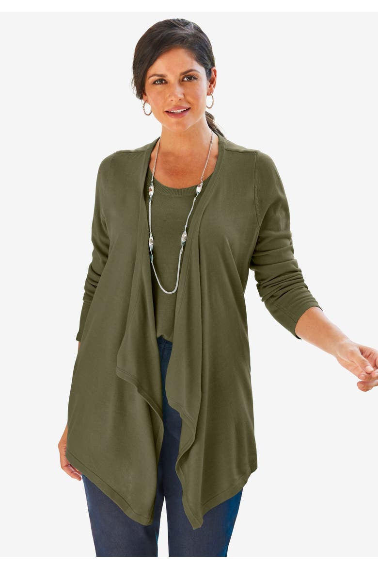 Flyaway Cardigan, Alternate, color, DEEP ORCHID