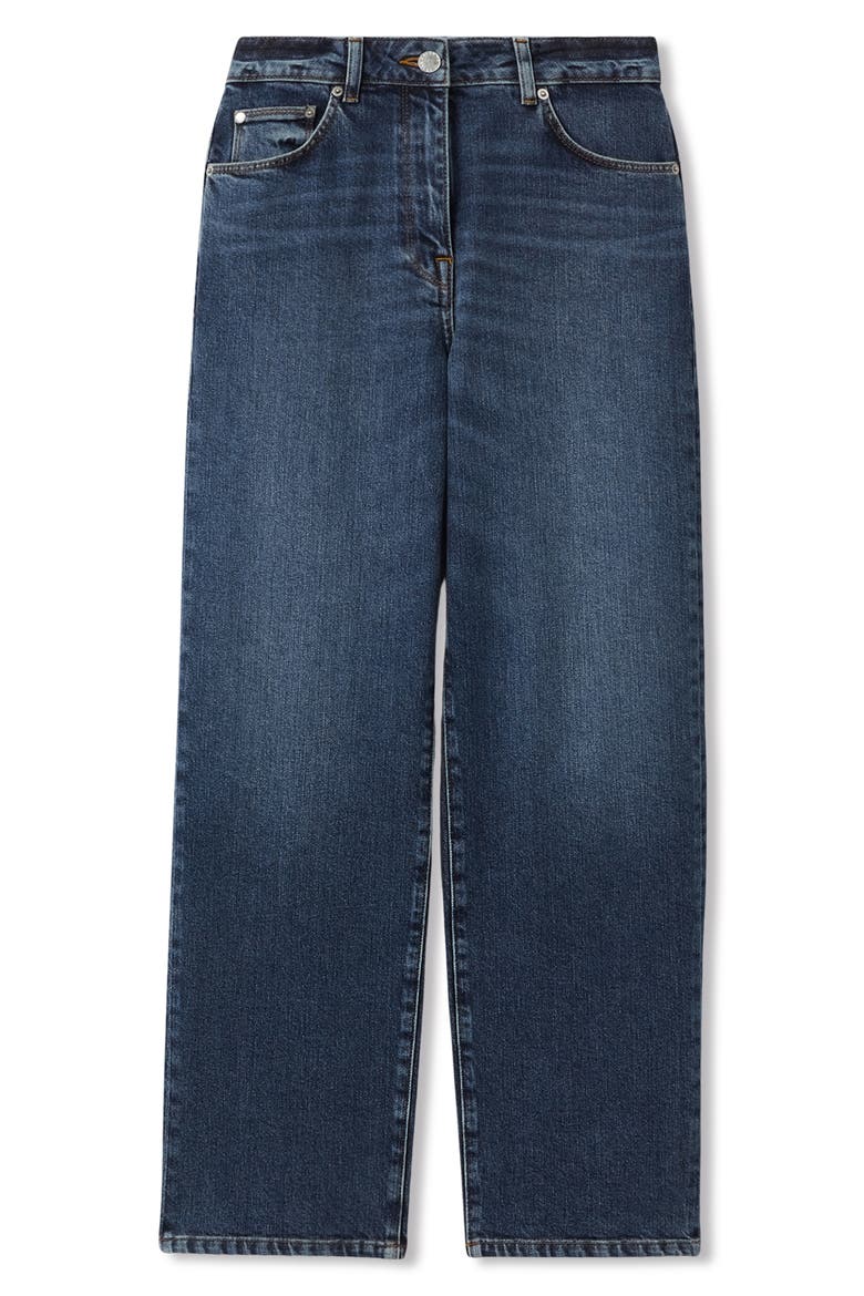 Selin High Waist Wide Leg Jeans, Alternate, color, MID BLUE