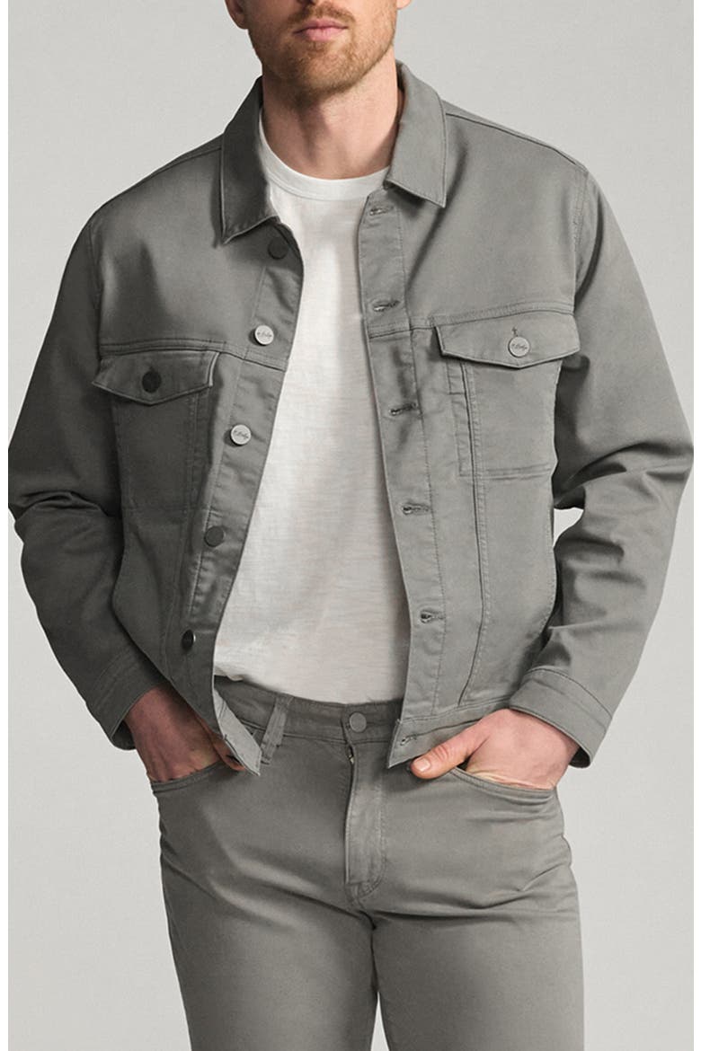 Bologna CoolMax® Twill Trucker Jacket, Main, color, STEEL COOLMAX