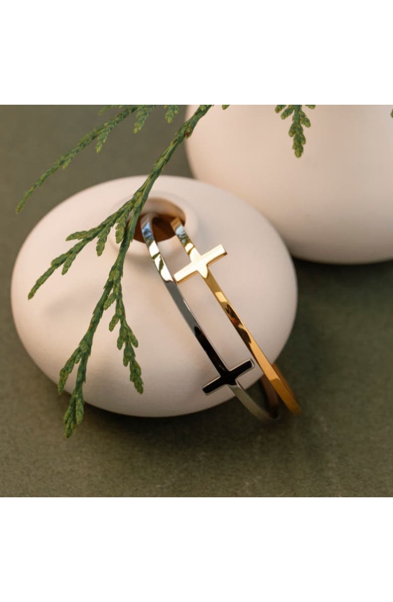 Mantra The Cross Bracelet, Alternate, color, Philippians 4:13 - Silver