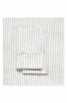 MELANGE HOME Stripe 400 Thread Count Cotton Sheet Set