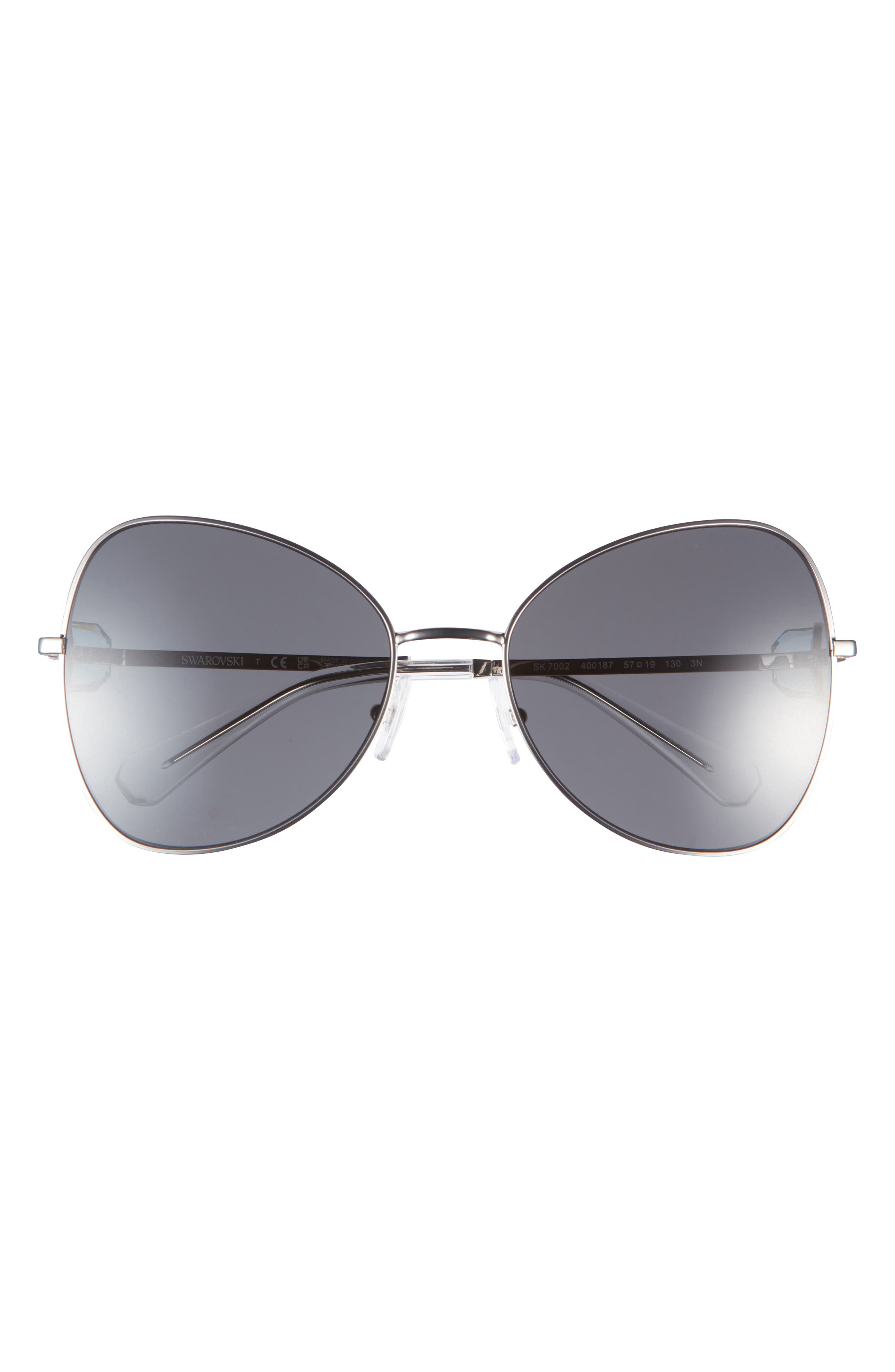 Swarovski 57mm Butterfly Sunglasses