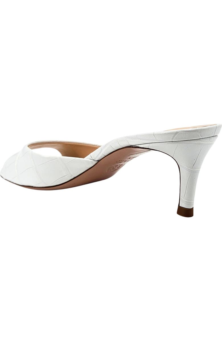 Madison Maison Lexis Moc Croc Heel Sandal, Alternate, color, White