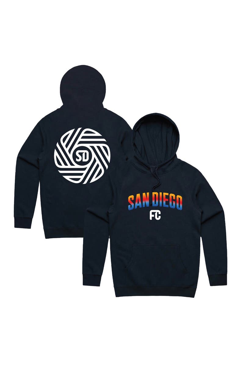 Peace Collective Unisex Peace Collective Navy San Diego FC Community Pullover Hoodie, Main, color,