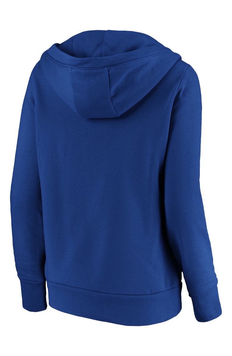 FANATICS Women's Fanatics Branded Royal Chicago Cubs Official Logo Crossover V-Neck Pullover Hoodie, Alternate, color,
