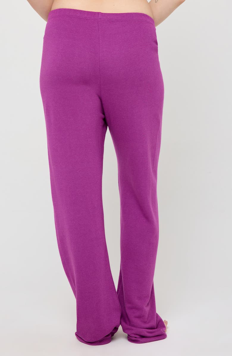 Spiritual Gangster Joy Cotton & Modal Sweatpants, Alternate, color, Electric Amethyst