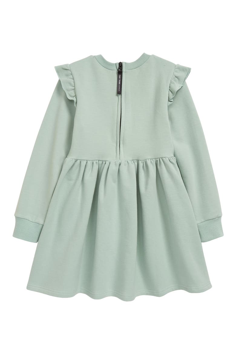 Kids' Celestial Frill Long Sleeve Dress, Alternate, color, SAGE