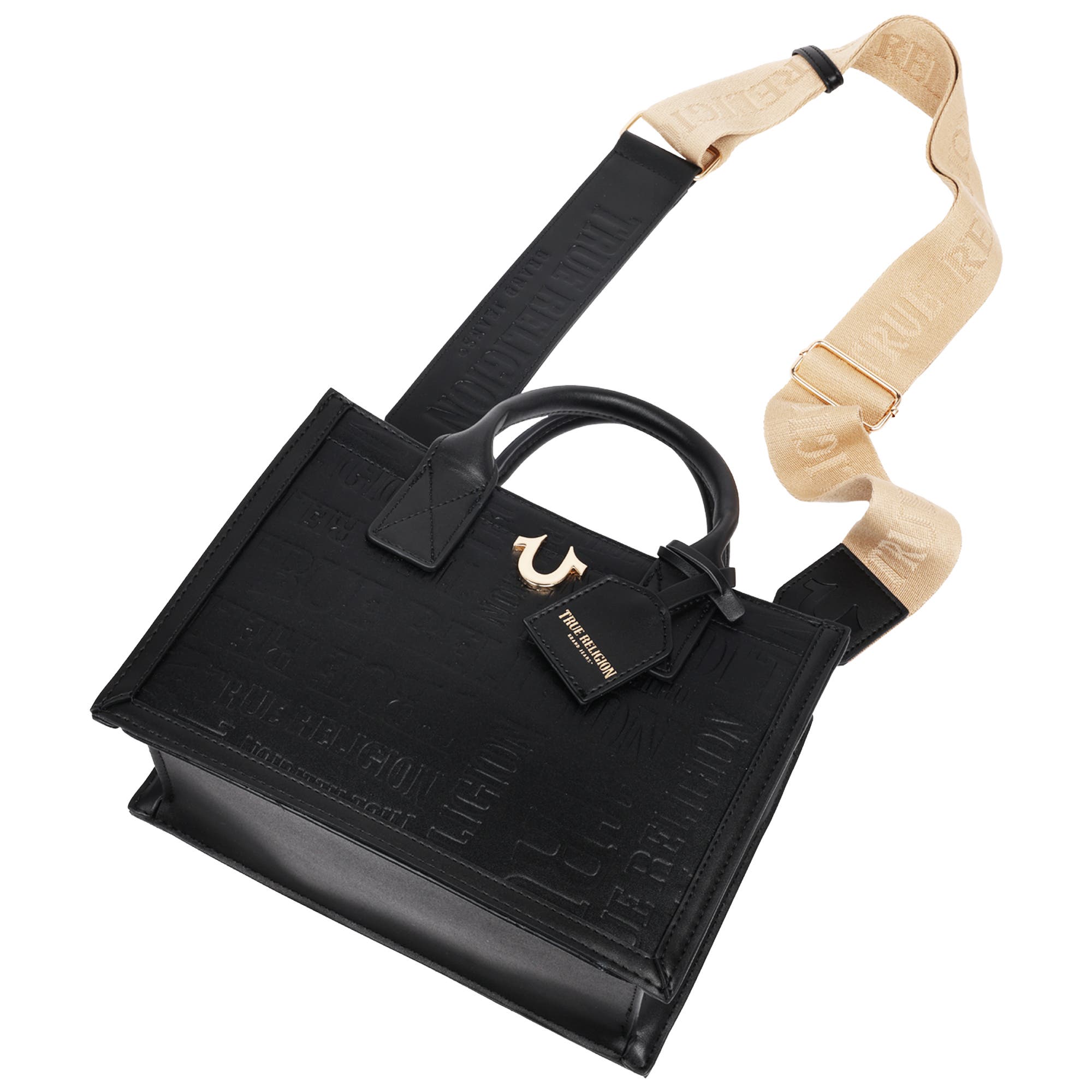 True Religion Mega Logo Modern Tote, Alternate, color, 