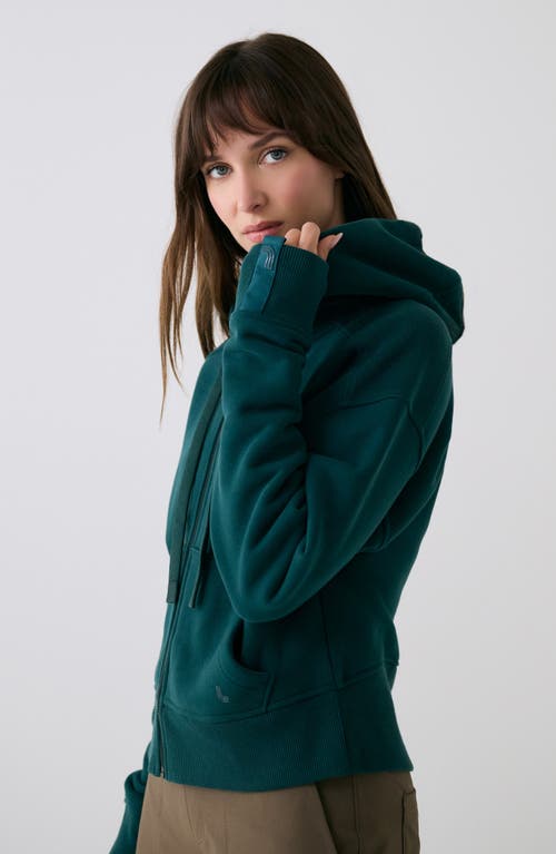 Lole Yonder Zip-up Hoodie In Green