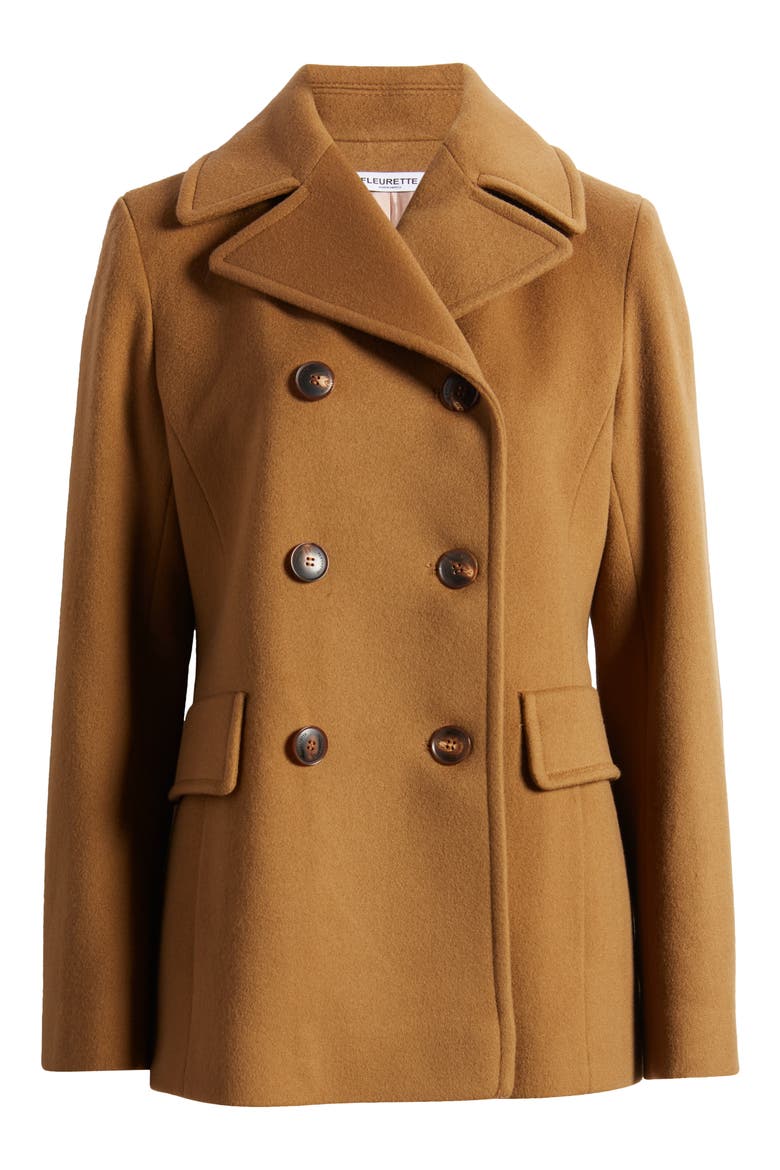 Ali Wool Peacoat, Alternate, color, VICUNA