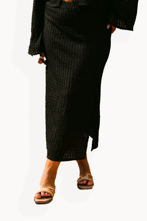 Curve Crochet Resort Midi Skirt