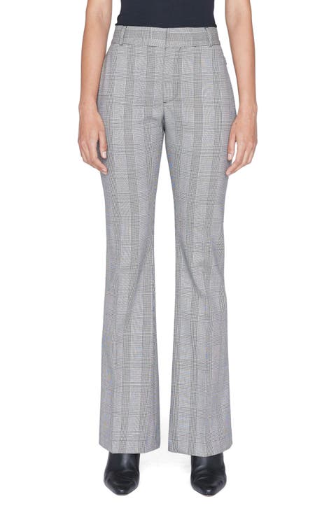 Le High Plaid Flare Pants