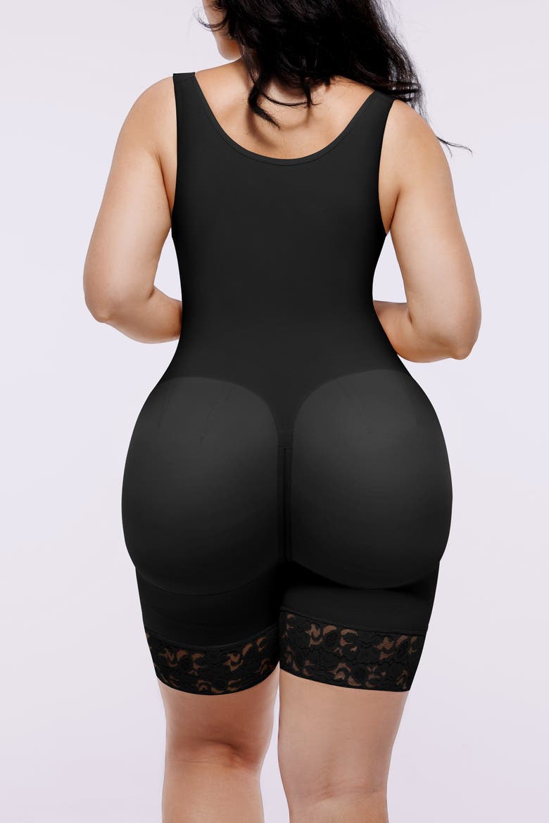 AirSlim® Extreme Compression Open Bust Bodysuit, Alternate, color, Black