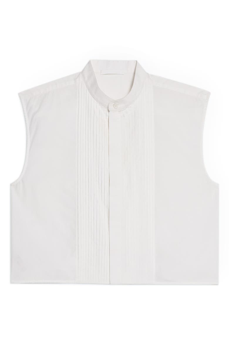 Helmut Lang Tux Bib Pintuck Top, Alternate, color, White