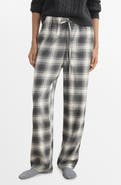 MANGO Plaid Flannel Pajama Pants