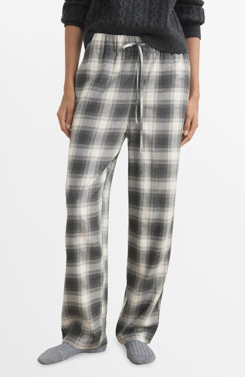 Mango Plaid Flannel Pajama Pants In Multi