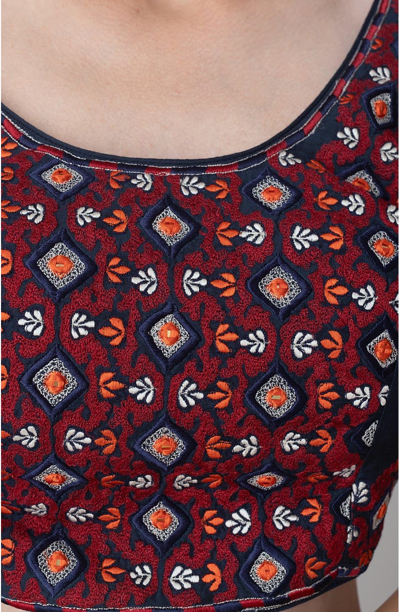 RAAS Isabella Bandhani Print Lehenga Choli, Alternate, color, Midnight Blue