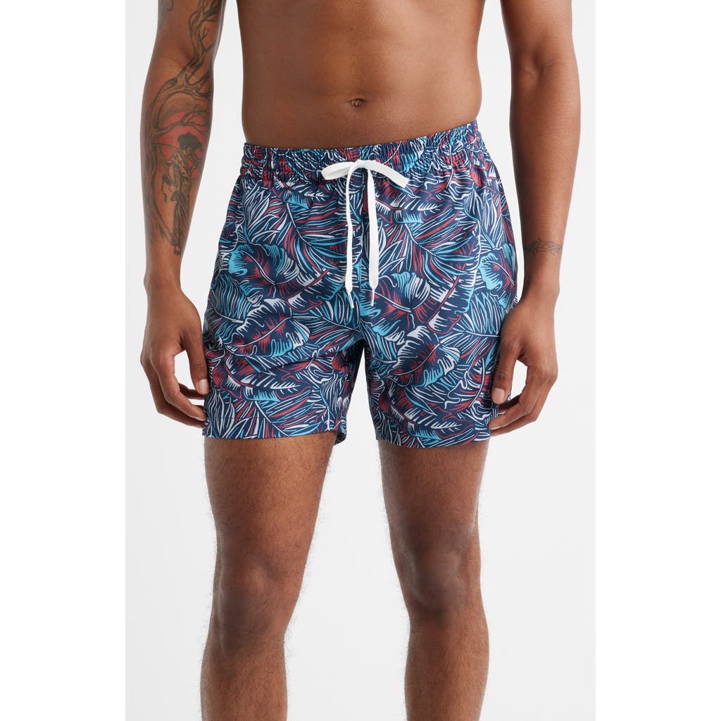 Chubbies The Bahamians Classic Lined 5.5-inch Swim Trunks In Blue