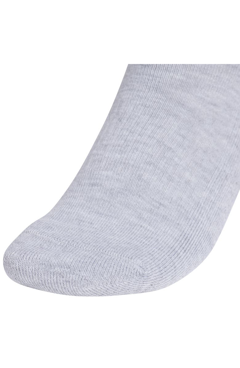 adidas Athletic Cushioned Assorted 6-Pack Quarter Socks, Alternate, color, Cool Light Heather/ Pink/ Blue