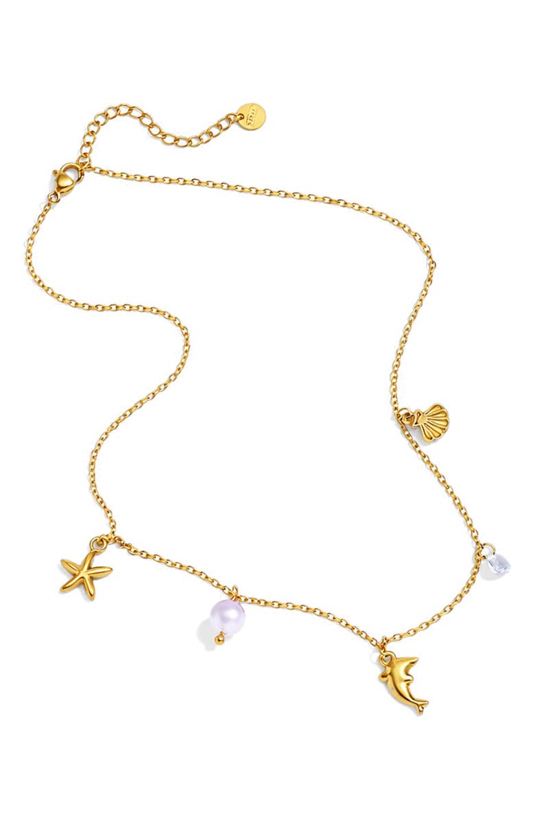 REBL Ocean Charm Necklace, Alternate, color,