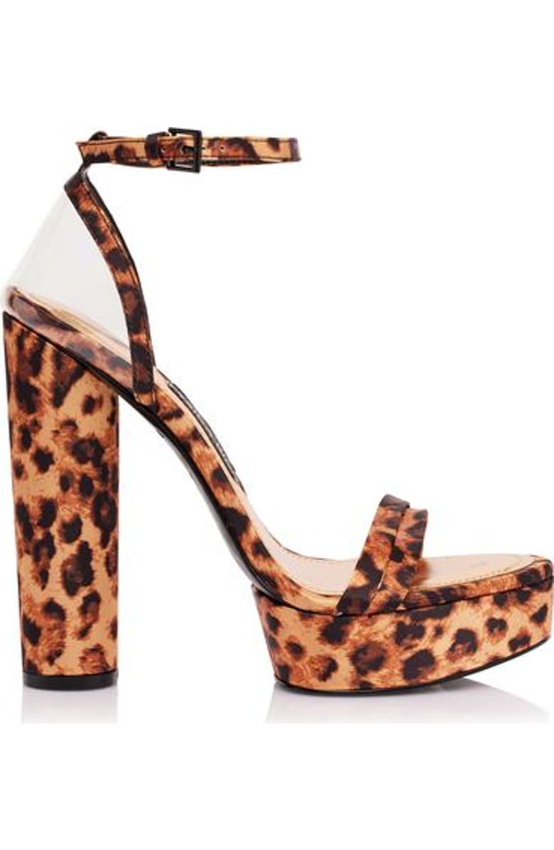 JESSICA RICH Platform Sandal, Main, color, Satin Leopard