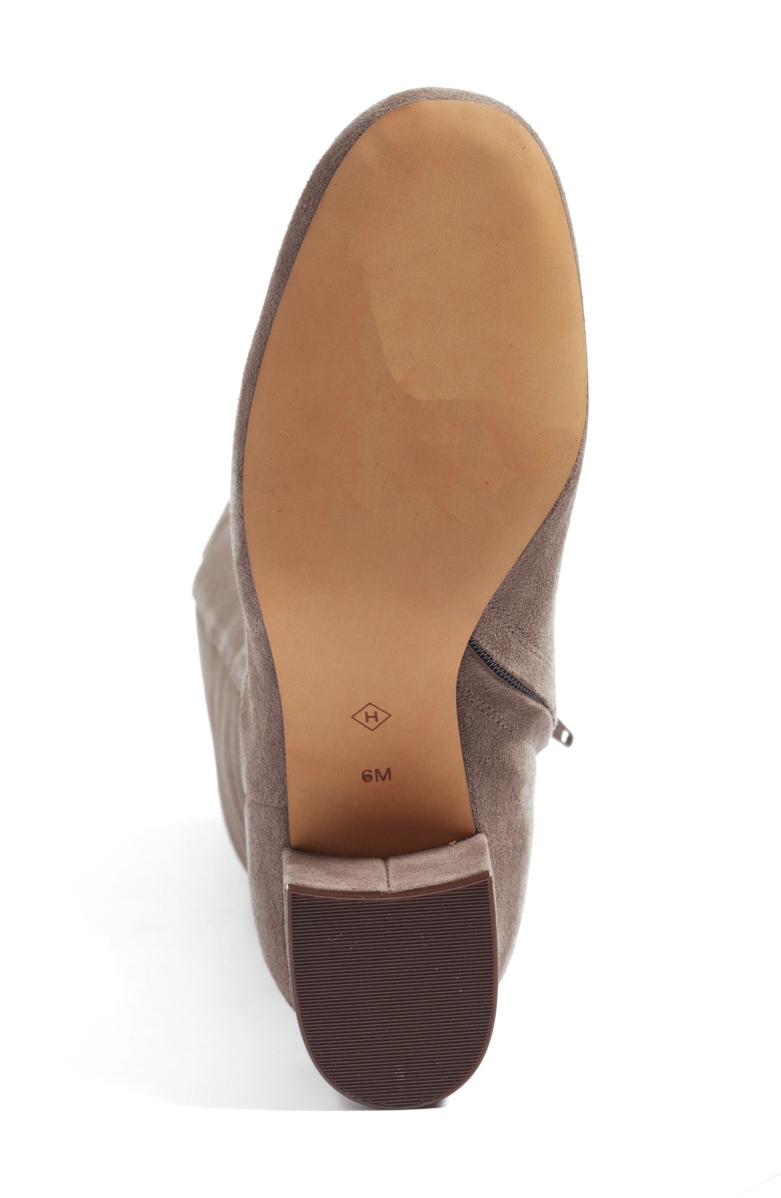 Scarlett Over the Knee Boot, Alternate, color, GREY SUEDE