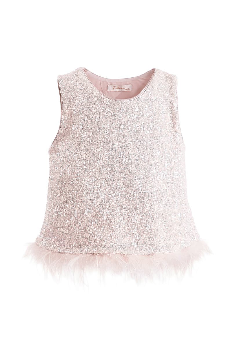 Sequin Feather-Trim Set, Alternate, color, Pink