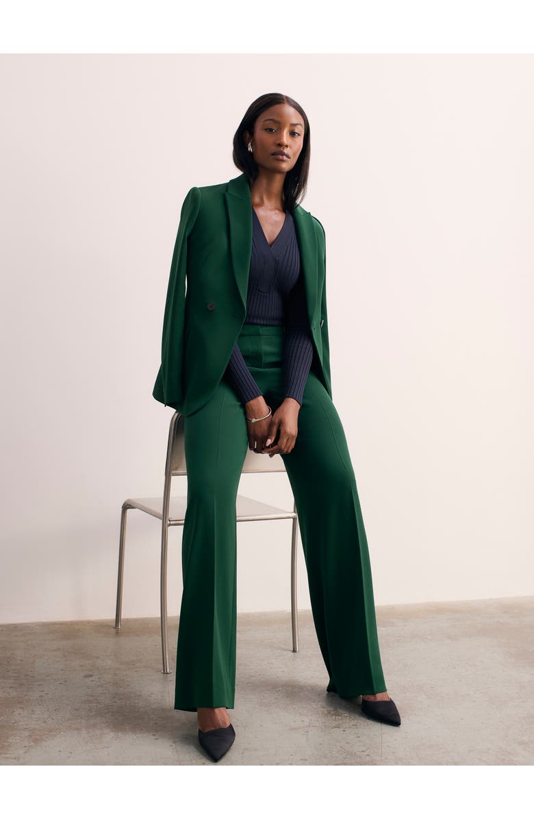 The Fold Adelaide Clever Crepe Pants, Alternate, color, Green