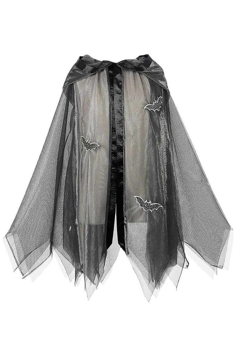 Mathilde Halloween Costume Cape, Main, color, Black