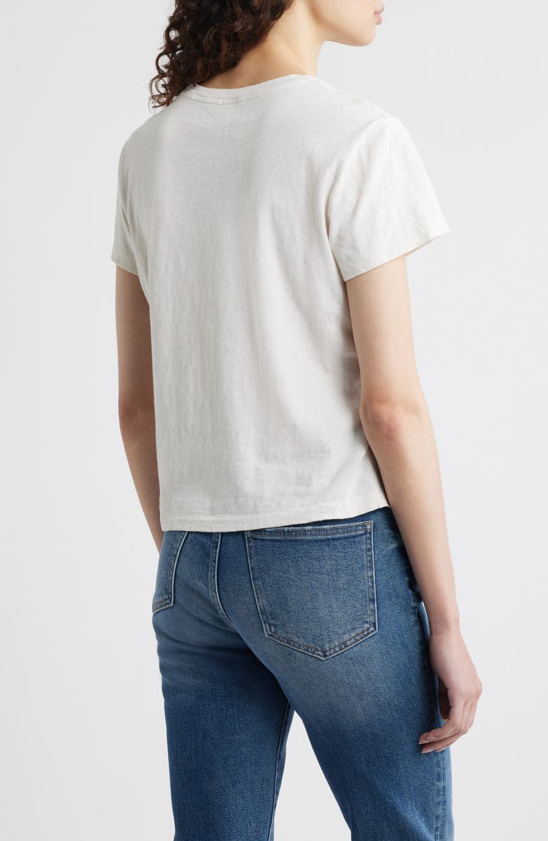 Re/Done Cherry Auto Club Cotton Graphic T-Shirt, Alternate, color, Vintage White