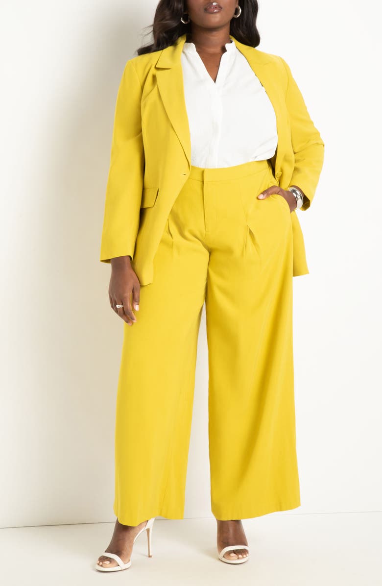 ELOQUII Longline Blazer, Alternate, color,