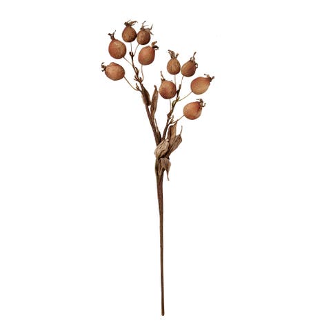 Rose Hip Spray Artificial Flower Stems for Fall Decor