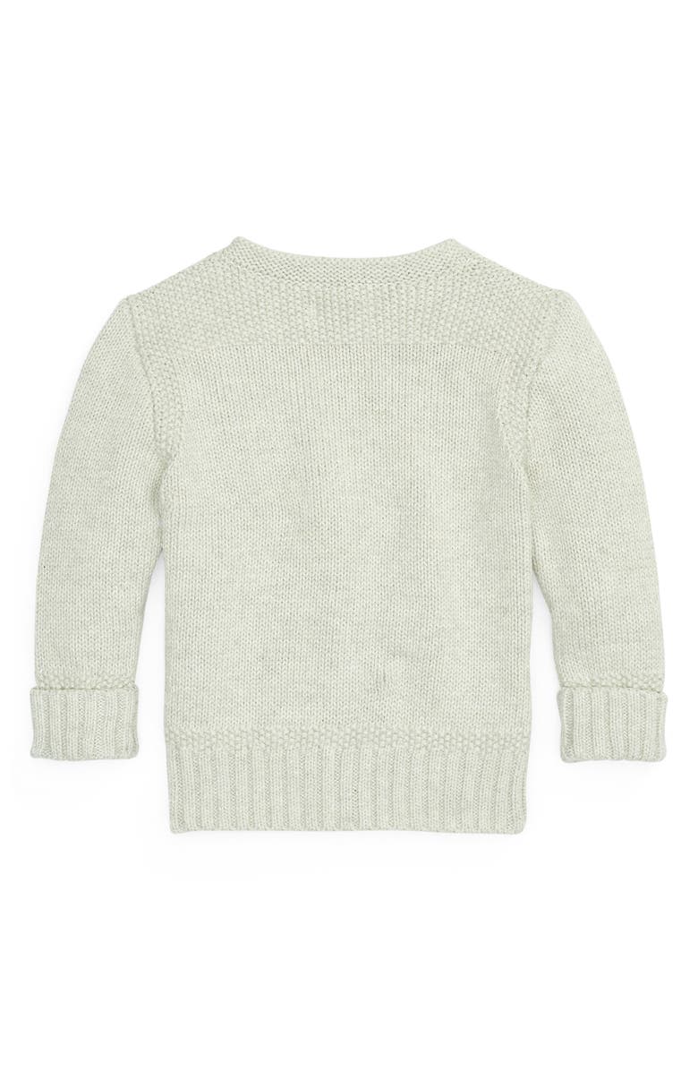 Ralph Lauren V-Neck Cardigan, Alternate, color, Light Sport Heather