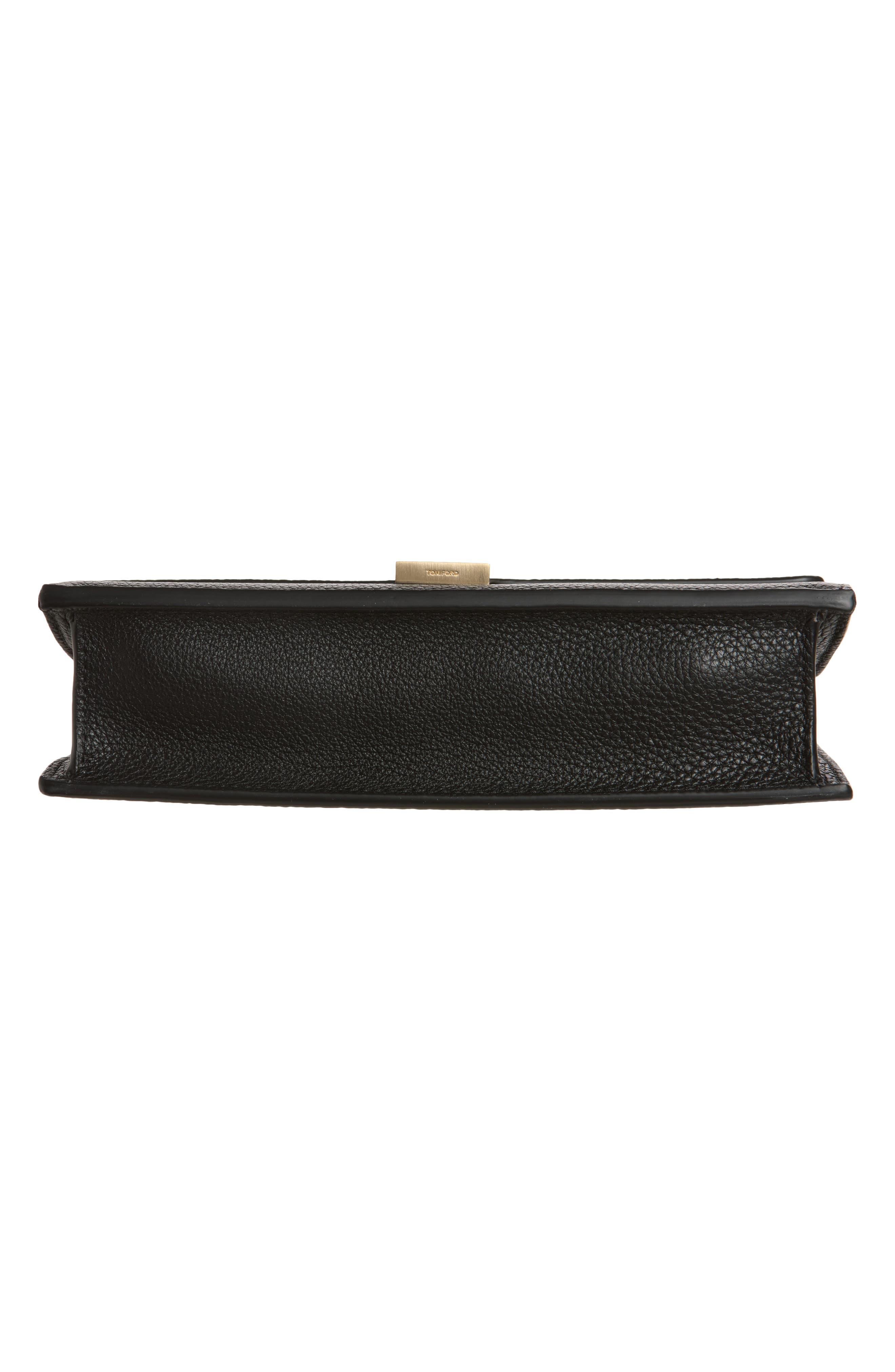Mini Kara Grain Leather Shoulder Bag, Alternate, color, BLACK