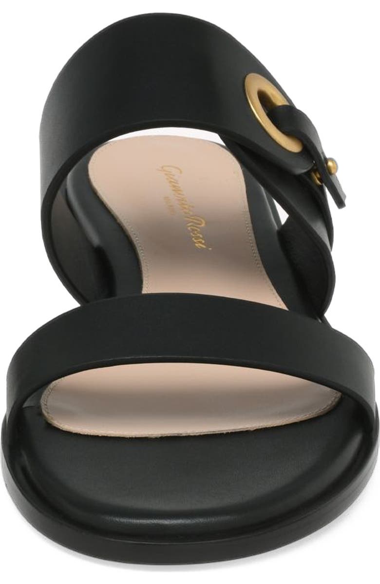 Gianvito Rossi Granada 05 Flat, Alternate, color, Black Calf Leather