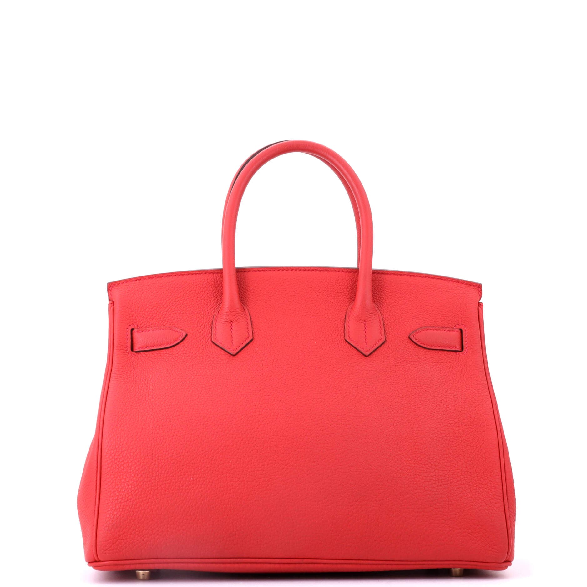 Pre-Owned Hermes Birkin Handbag Red Togo with Gold Hardware 30, Alternate, color, Geranium