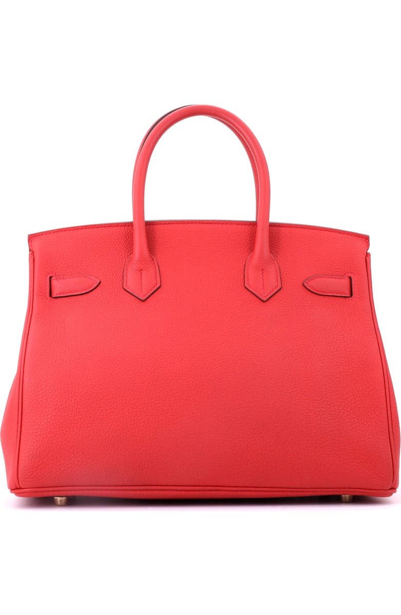 Pre-Owned Hermes Birkin Handbag Red Togo with Gold Hardware 30, Alternate, color, Geranium