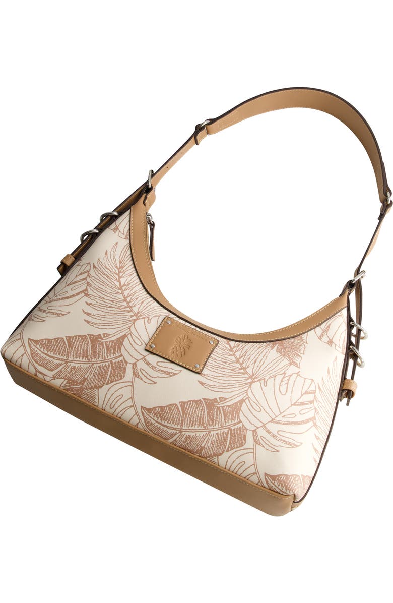 Tommy Bahama Debossed Logo Hobo Bag, Alternate, color, Tan
