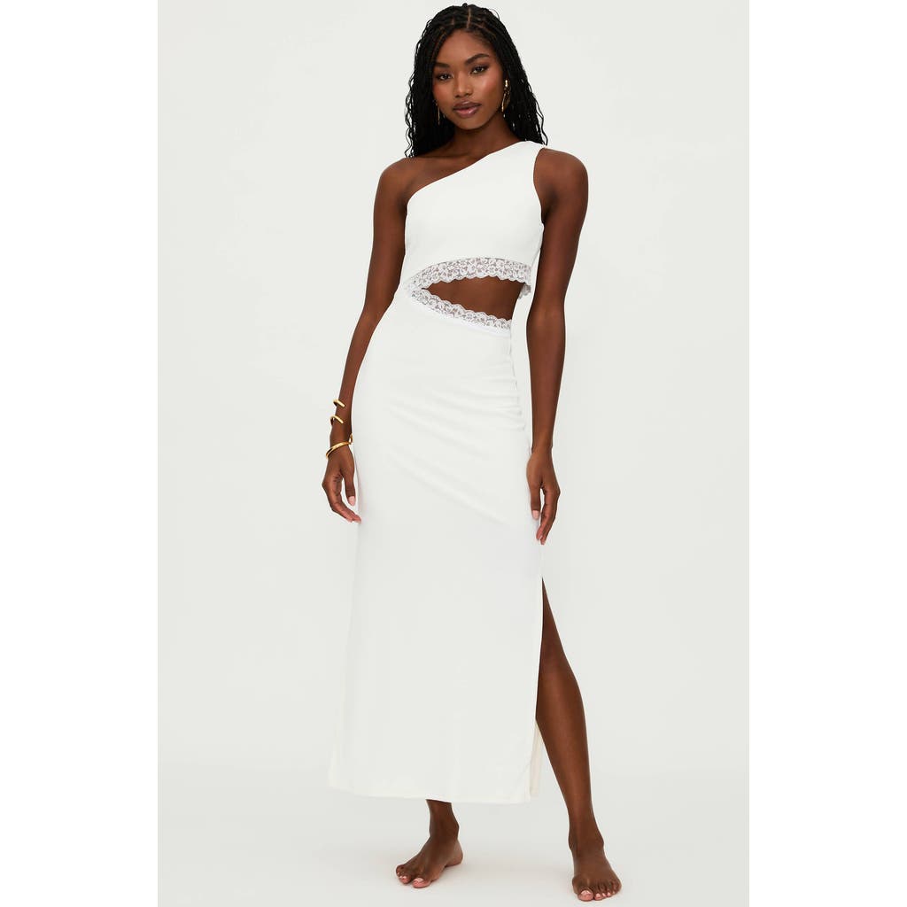 Shop Beach Riot Genevieve Lace Cover-up Dress In White