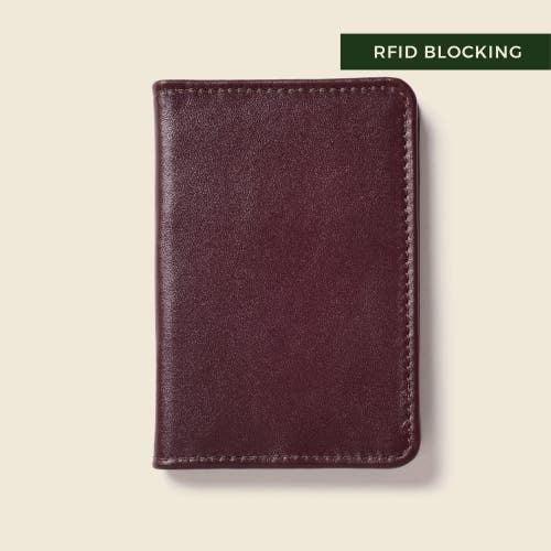 Casupo Compact Bifold With Rfid Protection In Burgundy